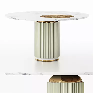 Elegant Mulligan Dining Table 3D model image 1 