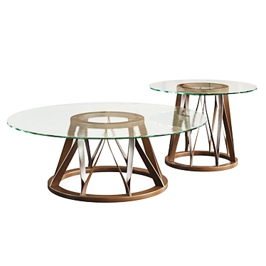 Minimalistic Acco Coffee Table 3D model image 1 