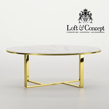 Coffee table Marble Oval Table "Loft-Concept"