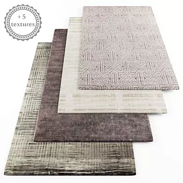 Modern Style Rug Set 3D model image 1 