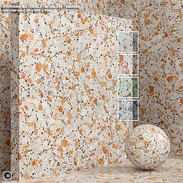 Seamless Terrazzo Quartzite Stone Set 149 3D model image 1 