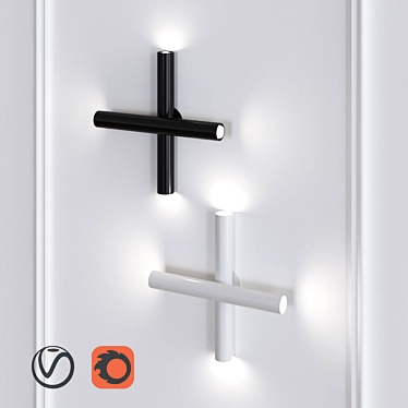 Modern Wall Sconce: Rotation 437OL-W01 3D model image 1 