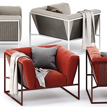 Arpa Armchair: Sleek, Stylish, Comfortable 3D model image 1 