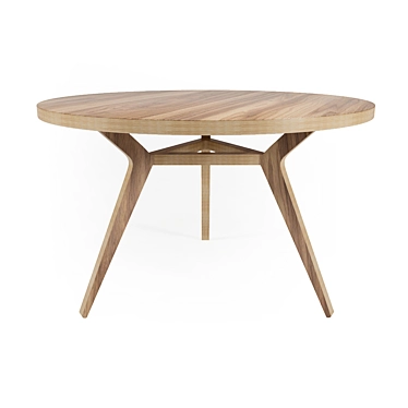 Täby Walnut Dining Table 3D model image 1 