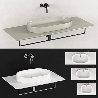 Ceramica Catalano Horizon Washbasin Satin + Glossy White