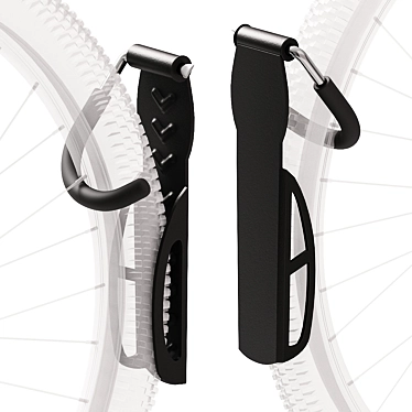 KoNO Bicycle Wall Bracket: Secure & Convenient Storage 3D model image 1 