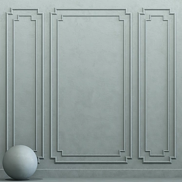 Puritan Gray Decorative Plaster 3D model image 1 