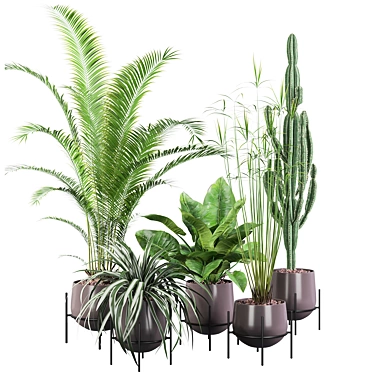 Botanical Beauties: 3D Plant Collection 3D model image 1 
