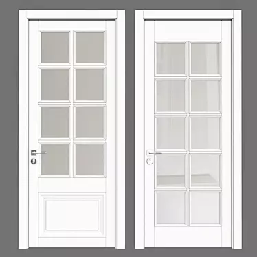 Stylish Steel Door 06 3D model image 1 