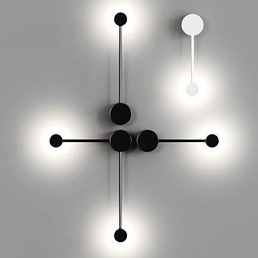 Minimalist Metal Lampatron DOTS 3D model image 1 