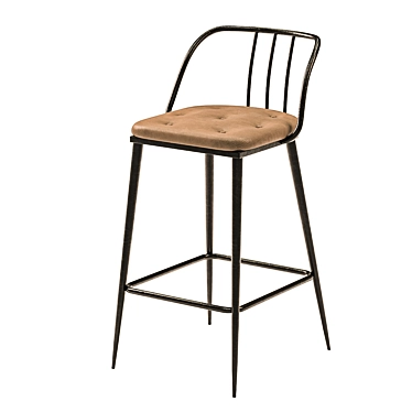 Tempest Contract Barstool: Stylish, Durable Seating 3D model image 1 