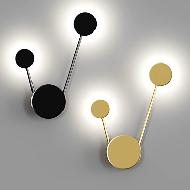 Elegant Metal Lamp, Lampatron VIVA 3D model image 1 