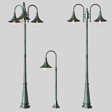 Malaga Light Fixtures: Versatile and Stylish 3D model image 1 