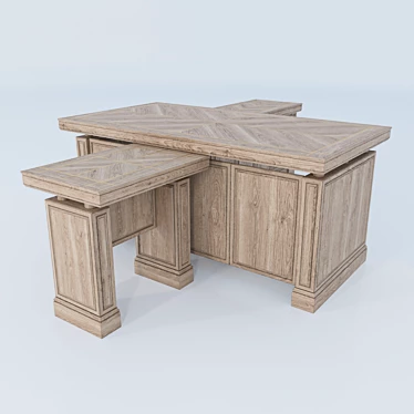 Unreal Office Table: Full Expansion 3D model image 1 
