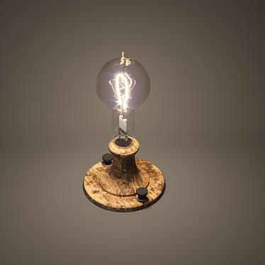 Render-Like Textured Incandescent Lamp 3D model image 1 