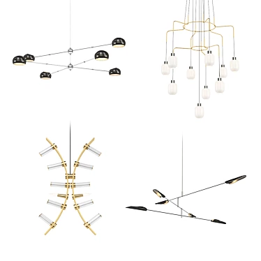 Modern Pendant Lighting Collection 3D model image 1 