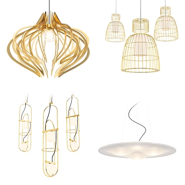 Modern Chandeliers Collection 3D model image 1 