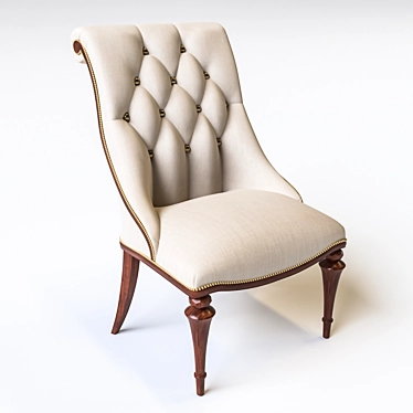 Elegant Corona Dining Chair 3D model image 1 