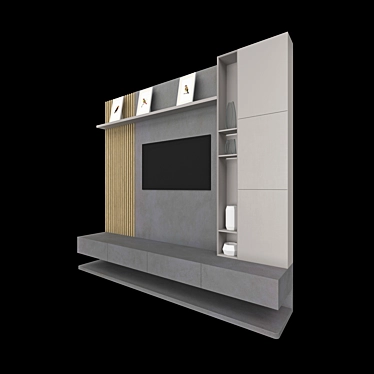 Neolith TV Stand: Modern, Functional 3D model image 1 