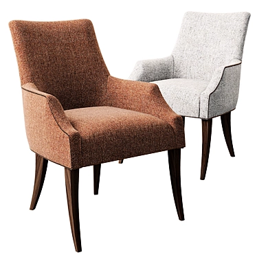 Elegant Keeley Dining Chair 3D model image 1 