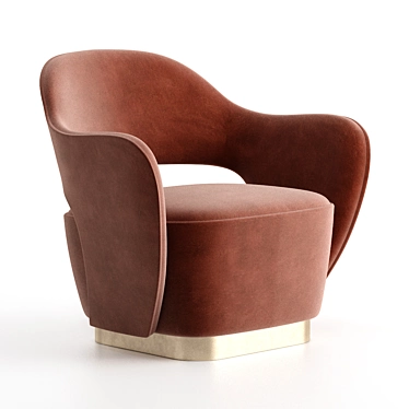 Valerie Modern Italian Armchair - Luxurious and Contemporary Design 3D model image 1 