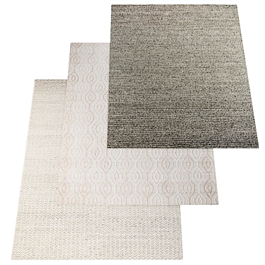 Elegant Texture Carpet Rug 3D model image 1 