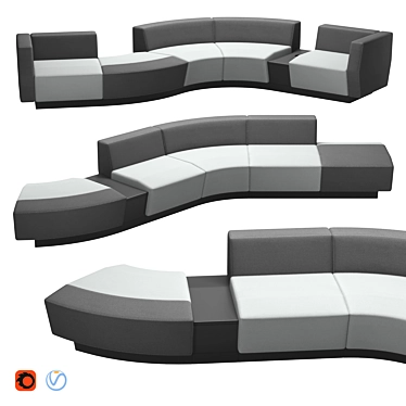 Modern COR Affair 05 Sofa 3D model image 1 