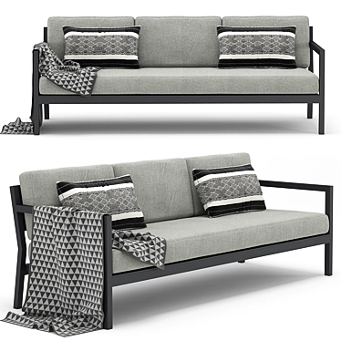 RH Outdoor Palma Sofa: Stylish and Comfortable 3D model image 1 