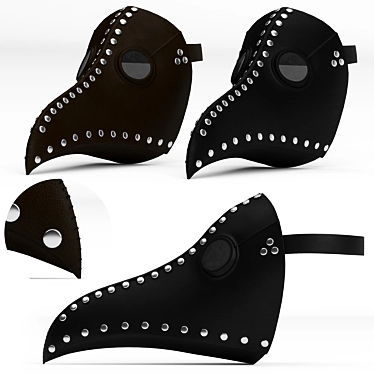 Plague Doctor Mask Renaissance 3D model image 1 