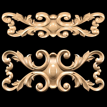 Title: Classical Carved Trim - Exquisite Design 3D model image 1 