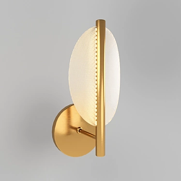 Praia 40.3416: Modern Brass Pendant Light 3D model image 1 
