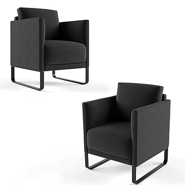 Elegant Comfort: Rolf Benz 009 3D model image 1 