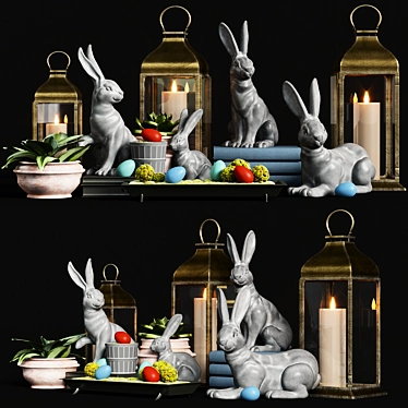 Essex Bunny Pottery Barn Decorative Set