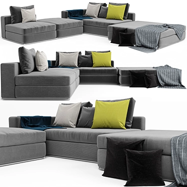 Elegant Minotti Hamilton Sofa 3D model image 1 