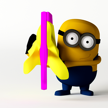 Banana Gun Minion 3D model image 1 