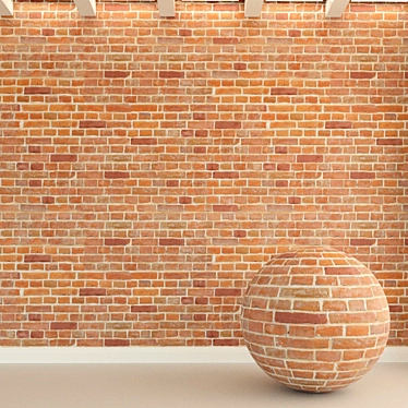 Vintage Brick Texture - High Resolution 3D model image 1 