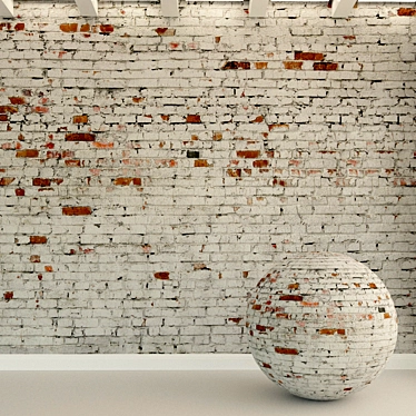 Vintage Brick Wall Material 3D model image 1 