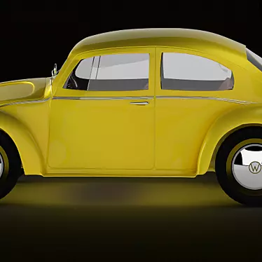 Classic VW Beetle 3D model image 1 