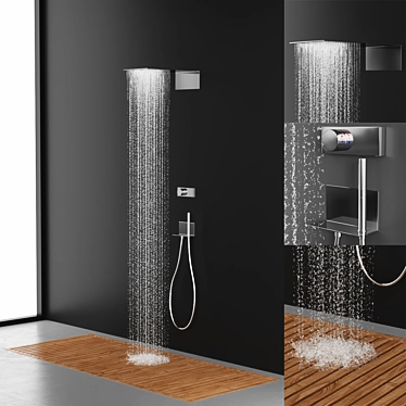 Innovative ZUP Shower: A Perfect Blend of Design and Function 3D model image 1 