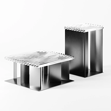 Sleek Minimalist Tables: Purity Series 3D model image 1 