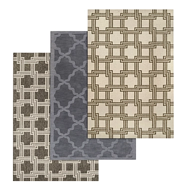 Luxury Carpet Set 3PC | High-Quality Textures 3D model image 1 