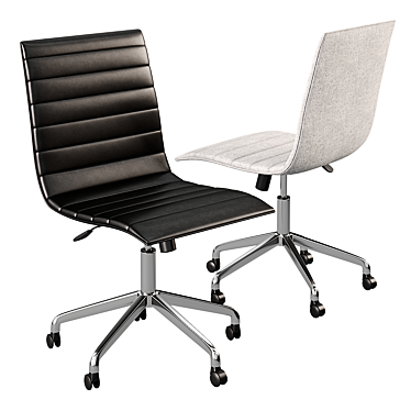 Sleek Noir Task Chair: Superior Design 3D model image 1 