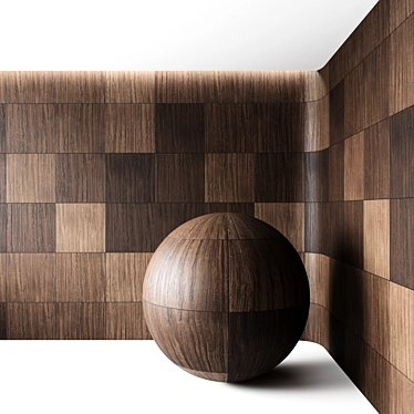 Seamless Wood Tiles - High Resolution 3D model image 1 