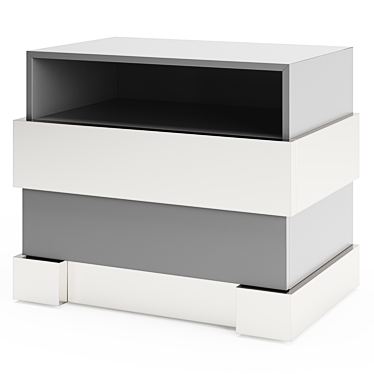 Sleek & Stylish La Futura Adesso Nightstand 3D model image 1 