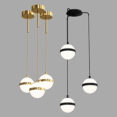 Title: Modern Hanging Pendant Light 3D model image 1 