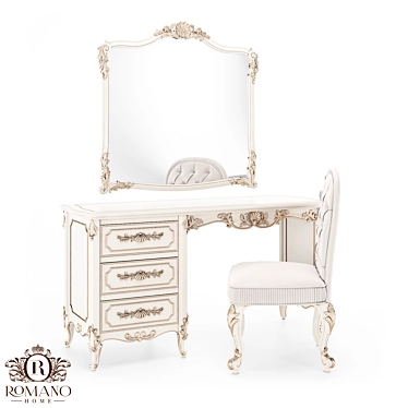 Romano Home Olivia Writing/Dressing Table 3D model image 1 