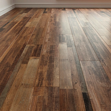 - Title: Natural Wood Laminate Parquet Tiles 3D model image 1 