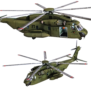 Advanced Military Helicopter 3D model image 1 