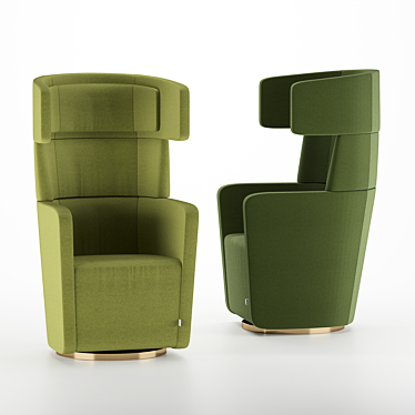 Elegant Wing Chair: BENE PARCS 3D model image 1 