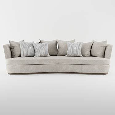 Maxalto Apollo Sofa: Elegant Design 3D model image 1 